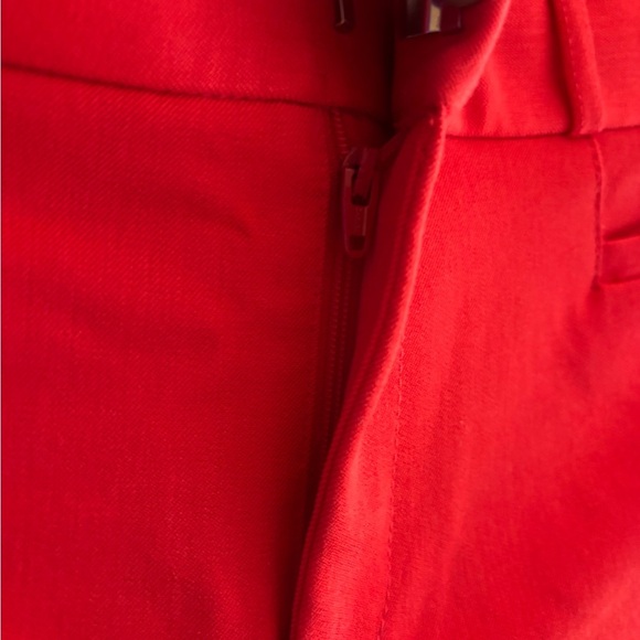 Banana Republic Size 8S Vibrant Red Women's Pants Ankle Length - Picture 10 of 14
